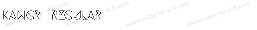 Kangri Regular字体转换